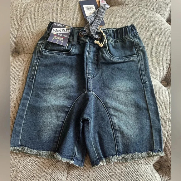 Ebound DNM by Earthbound Boys’ Adjustable Waist Denim Jogger Shorts Size 4 - Picture 5 of 5